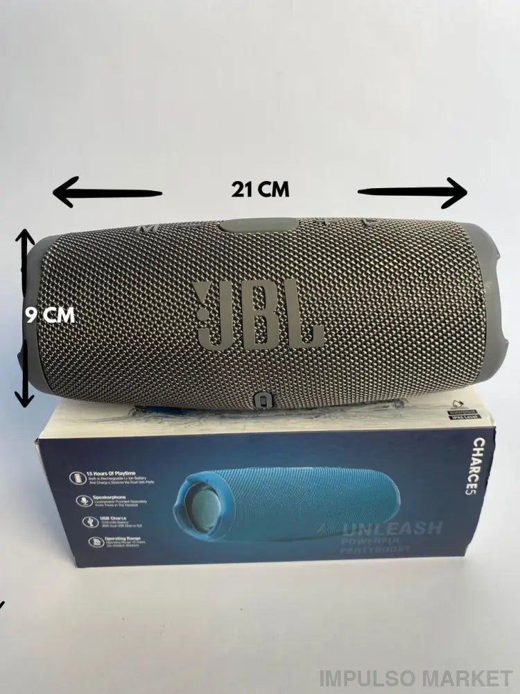 Parlante Portátil JBL Charge 5 - Potencia Calidad de Sonido y Resistencia - GRIS - Otro